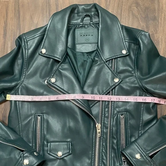 Blank NYC Green Moto Faux Leather Jacket - Picture 3 of 9